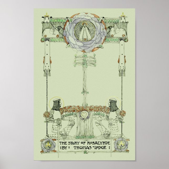 Affiche Couverture vintage Rosalynde Art par Jessie Marion (Devant)