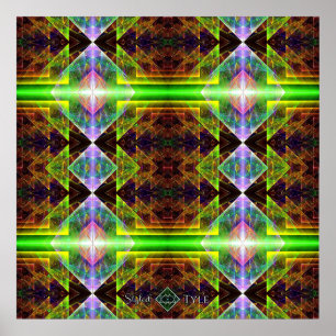 Affiche Couvre-lit prisme triangulaire