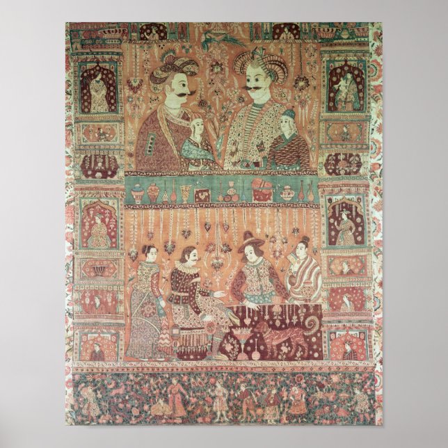 Affiche Couvre-lit représentant des potentats indigènes (Devant)