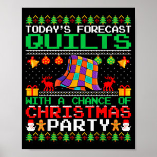 Affiche Couvre-lits Fête de Noël Couvre-lits Broderie de N