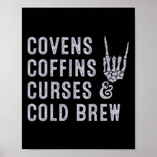 Affiche Covens Coffins Curies Cold Brew Fall Halloween Spo