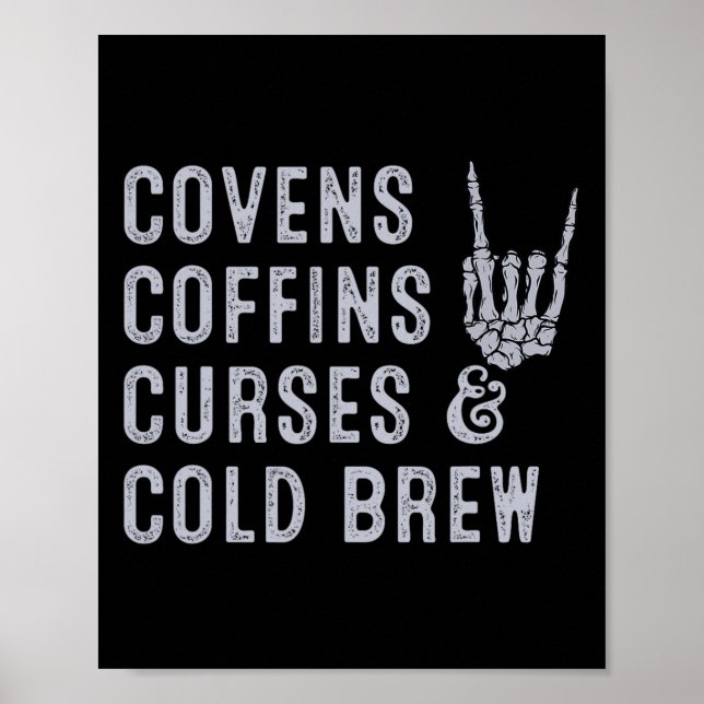 Affiche Covens Coffins Curies Cold Brew Fall Halloween Spo (Devant)