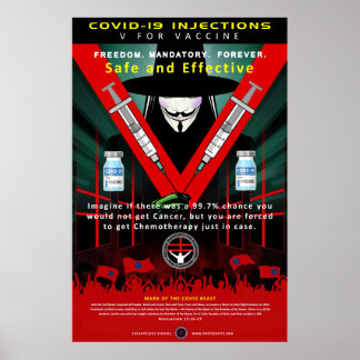 Affiche COVID-V Pour Vaccin