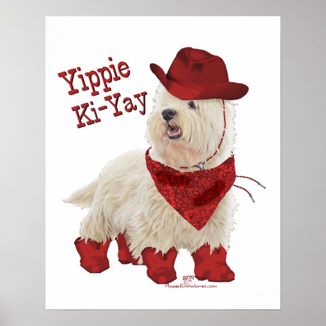 Affiche Cow-boy en bottes (Devant)