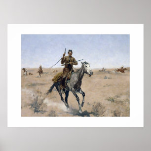 Affiche Cow-boy western américain