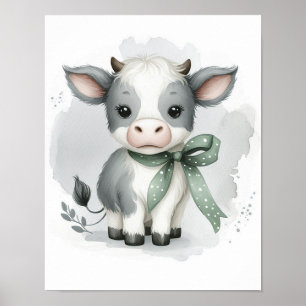 Affiche Cow Nursery Wall Art