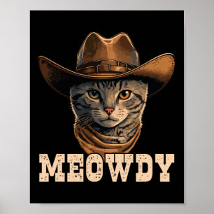 Affiche Cowboy Chat Meowdy 1