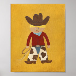Affiche Cowboy Clyde Nursery Art - PRINT
