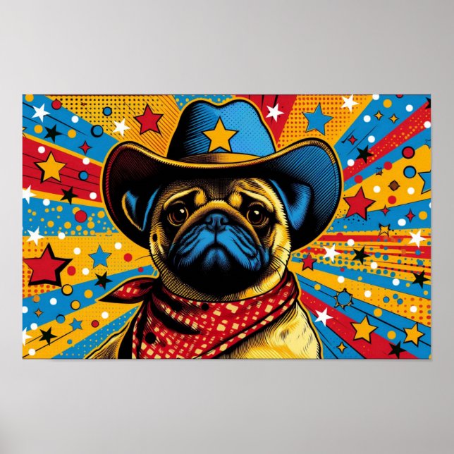 AFFICHE COWBOY JUSQU'À 3 (Devant)