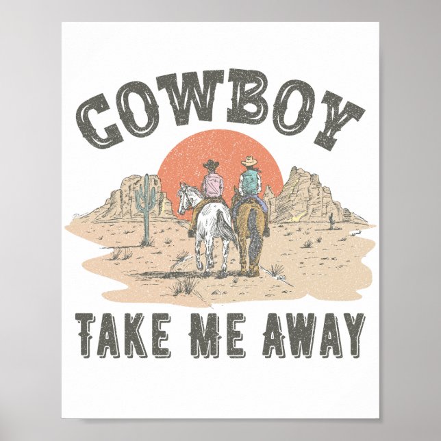 Affiche Cowboy m'emmène (Devant)
