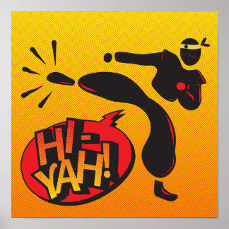 Affiche Cowboy pop art - primary