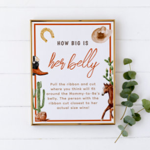 Affiche Cowboy Rodeo Quelle est la taille de son Baby show