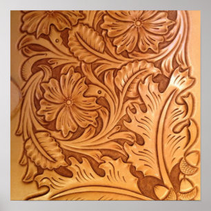 Affiche cowboy rustique de l'ouest