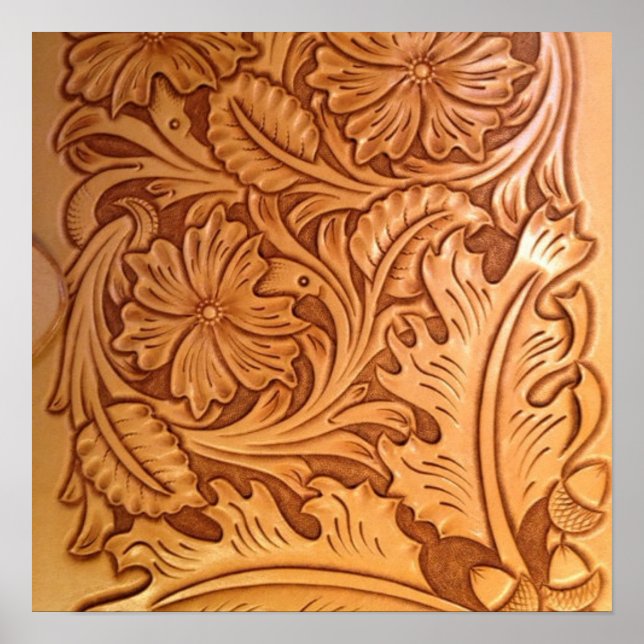 Affiche cowboy rustique de l'ouest (Devant)