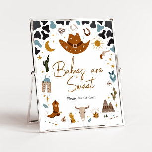 Affiche Cowboy Wild West Baby shower Les bébés sont doux