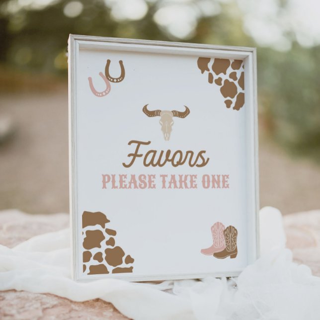 Affiche Cowgirl Rodeo Anniversaire Fête Faveur Signal (Créateur téléchargé)