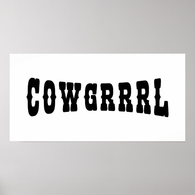 AFFICHE COWGRRRL (Devant)