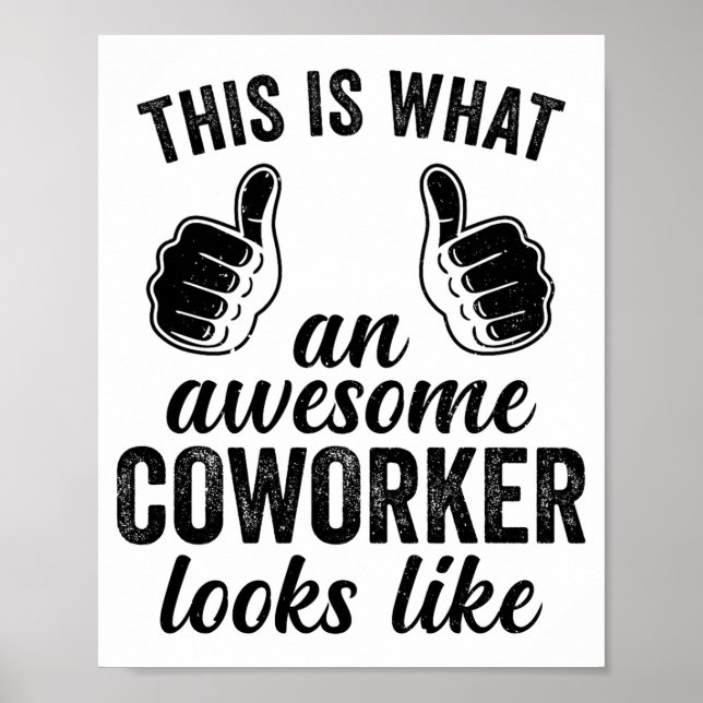 Affiche Coworker Birthday Employee Farewell Goodbye Going  (Devant)