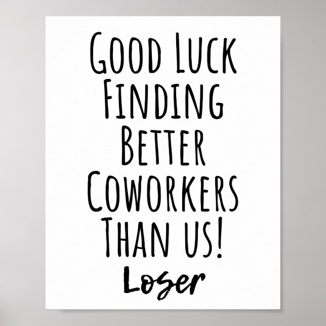 Affiche coworker, colleague, farewell, good luck T-Shirt (Devant)