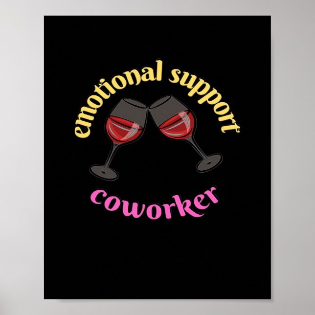 Affiche Coworker d'aide émotionnelle - Classique précieux (Devant)
