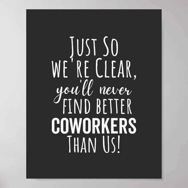 Affiche Coworker Goodbye | Coworker Moving | Leaving Gift (Devant)