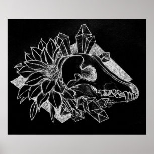 Affiche Coyote de cristal inversé