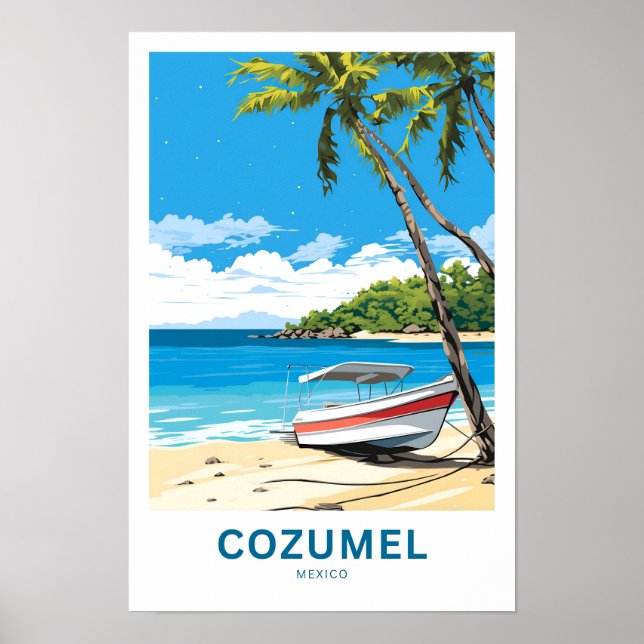 Affiche Cozumel Mexico Travel Imprimer (Devant)