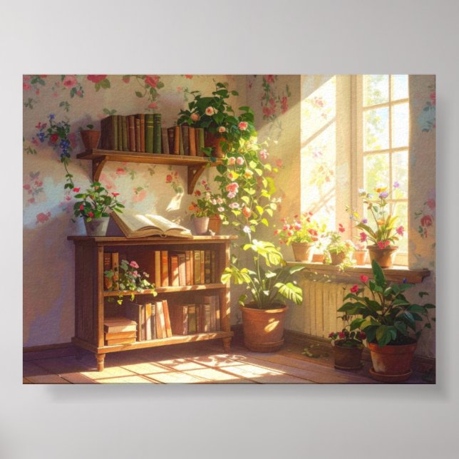 Affiche Cozy Cottage Interior Scene (Devant)
