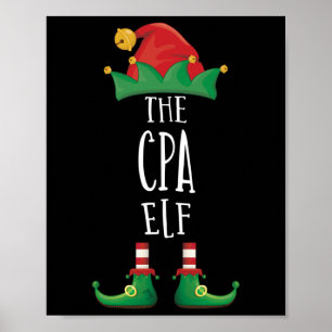 Affiche Cpa Elf Shirt Funny Family Matching Group Christma