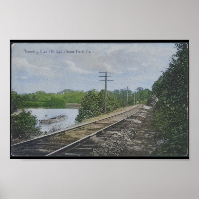 Affiche Crab Hill Cut Parker Ford PA Schuylkill River (Devant)