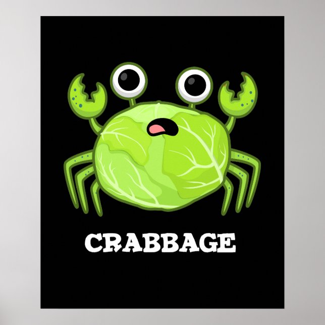 Affiche Crabbage Funky Chou Crabe Pun Dark BG (Devant)