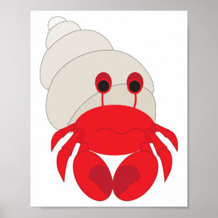Affiche Crabe hermite