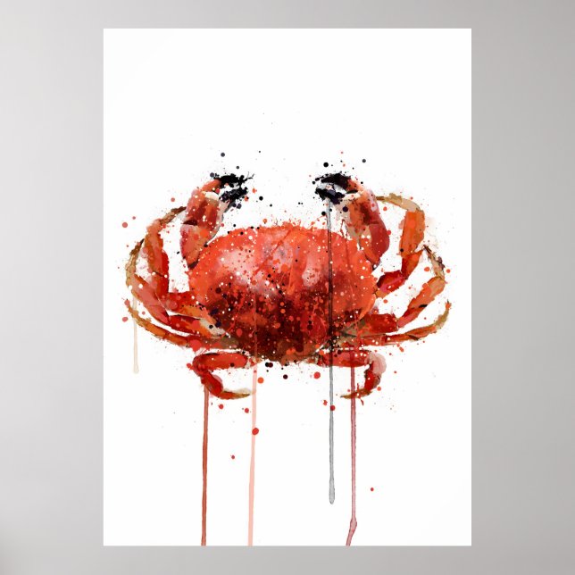 Affiche Crabe rouge (Devant)