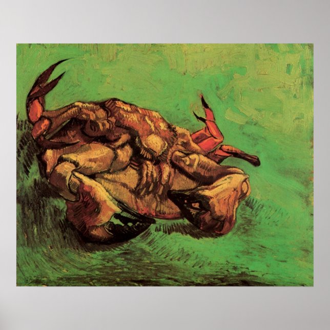 Affiche Crabe sur le Dos par Vincent van Gogh (Devant)