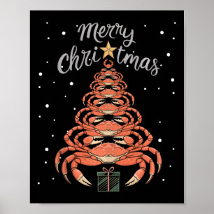 Affiche Crabe Xmas Arbre Crabe Arbre de Noël Débardeur1