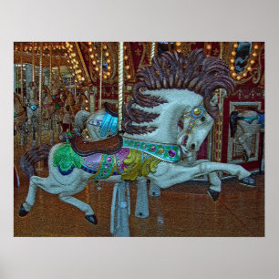 Affiche Cracker Merry-Go-Round Horse
