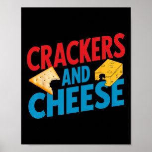 Affiche Crackers Et Fromage Correspondant Vintage Hallowee