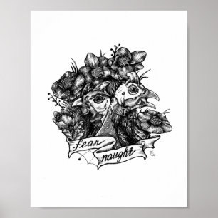 Affiche CRAINTE À LA NUIT : Art Tattoo de Guinée (arrière 