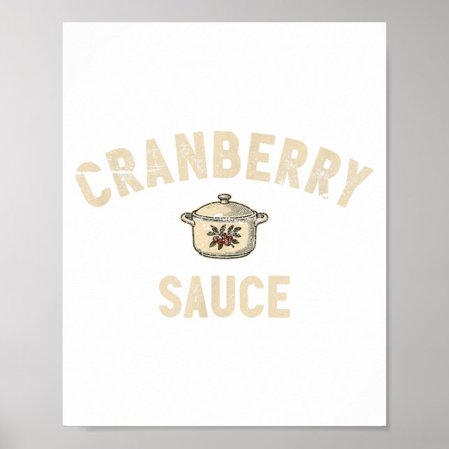 Affiche Cranberry Sauce Thanksgiving Party Side Dish Cooki (Devant)