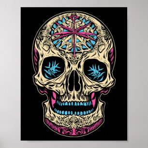 Affiche Crâne à sucre Dia De Los Muertos