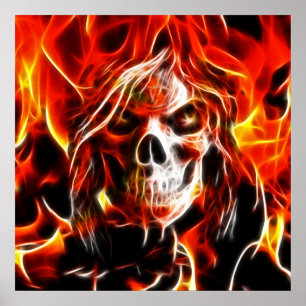 Affiche Crâne ardent de sorcière