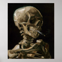 Crâne avec brûler la cigarette Vincent van Gogh Ar
