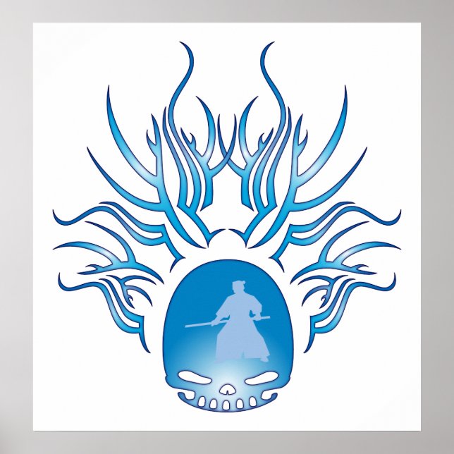 Affiche Crâne d'Aikido (Devant)