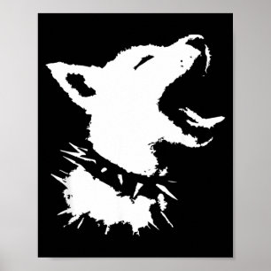 Affiche Crâne de Chien Punk Y2k Mignon Épouvantable Chiots