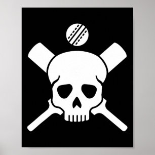Affiche Crâne de cricket