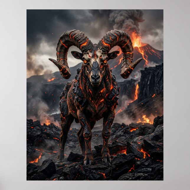Affiche Crâne de lave des hautes terres de Ram (Devant)