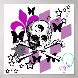 Affiche Crâne de poussette