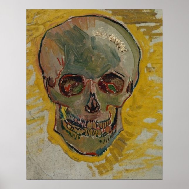 Affiche Crâne par Vincent Van Gogh  (Devant)