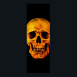 Affiche Crâne Pop Art Jaune noir<br><div class="desc">Imaginaire Art Skull Skeleton - Blue & Purple Tones Heavy Metal Punk Rock College Pop Art Image</div>