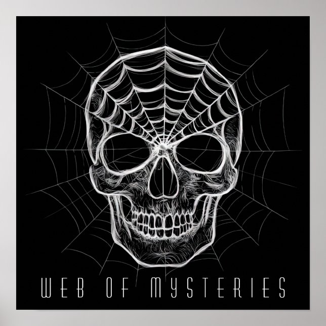 Affiche Crâne Spiderweb (Devant)